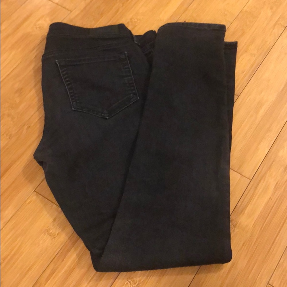 Bebe Chole Distressed Black Jeans